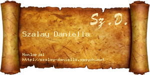 Szalay Daniella névjegykártya