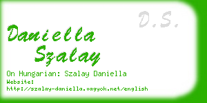 daniella szalay business card